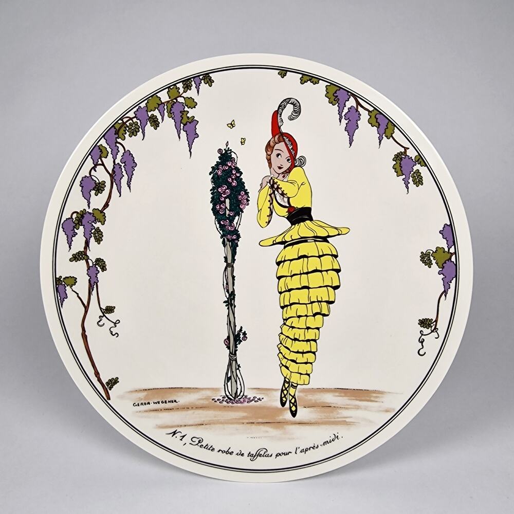 Villeroy Boch Design 1900 Salad Plate Art Nouveau Gerda Wegener Porcelain Vtg